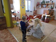 Mikuláš, čert a anděl ve školce